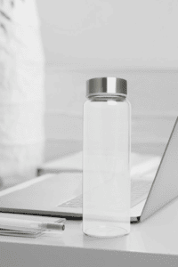 Reusable glass bottle