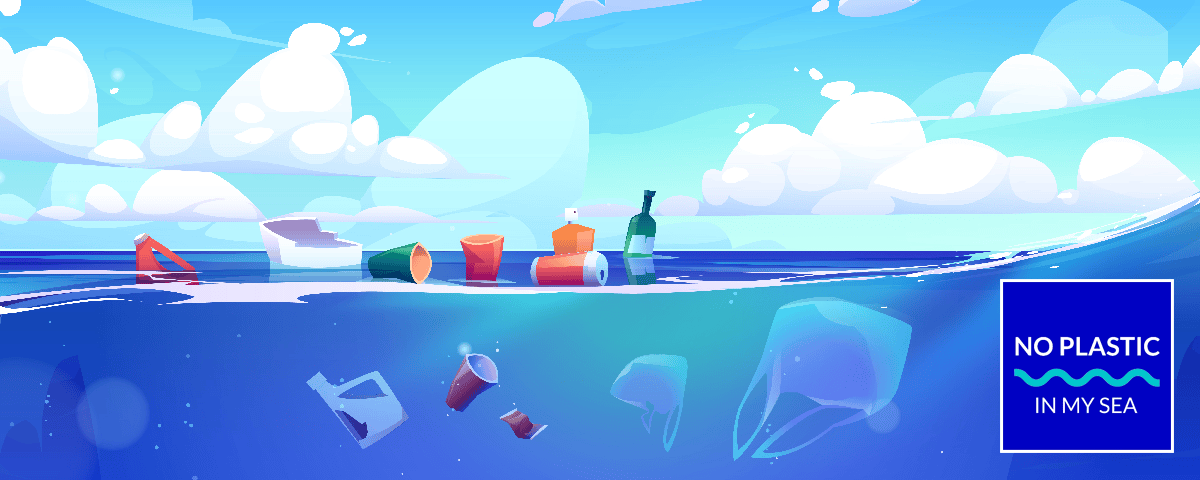 illustration no plastic in my sea